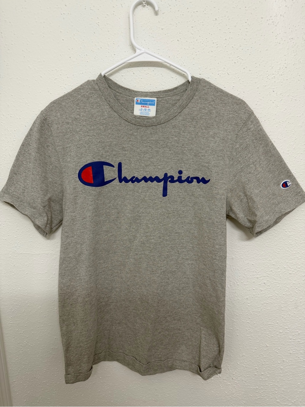 Vintage 90s Champion Gray Short Sleeve Shirt